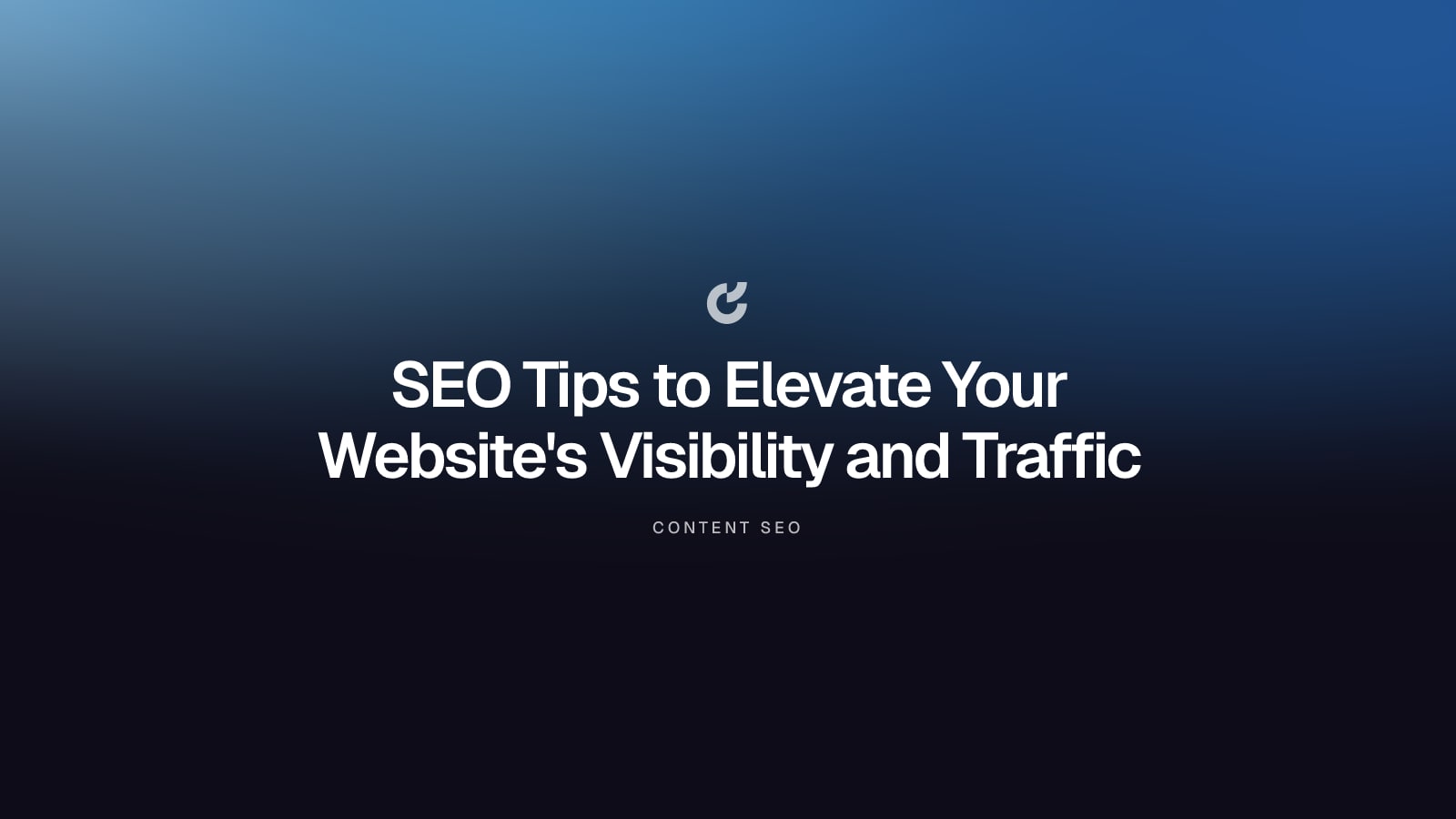 SEO Tips to Elevate Your Website's Visibility and Traffic